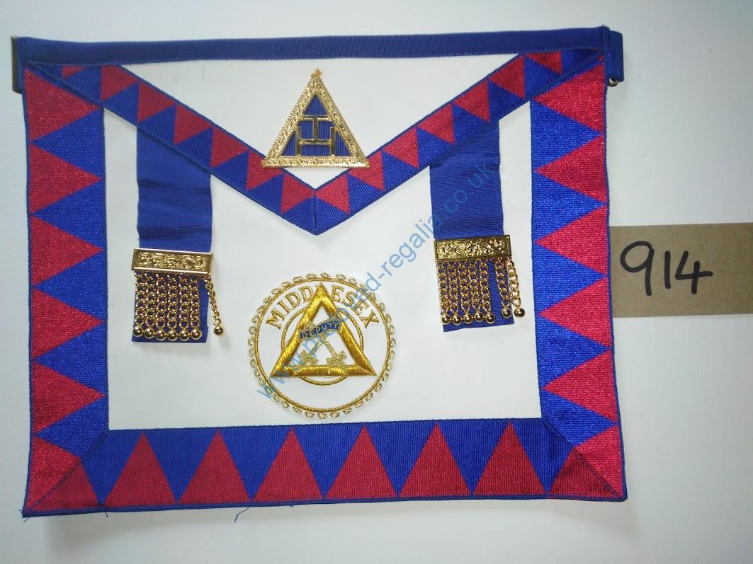 Only £25 Middlesex Royal Arch (RA) Apron includes Deputy Director of Ceremonies badge ❖❖FREE POSTAGE AND PACKAGING❖❖