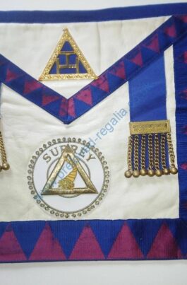Surrey Royal Arch (RA) Steward Apron with Badge❣️Just £19 ❖❖FREE POSTAGE AND PACKAGING❖❖