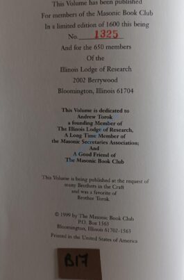 Masonic – ㊫Symbolic Teaching or Masonry and Its Message – Rare Book **FREE POSTAGE AND PACKAGING**