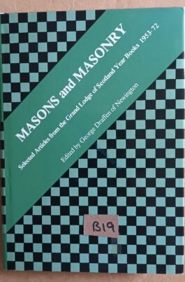 MASONS AND MASONRY – Book – 1953-72 – Fantastic addition to any collection! JUST £14! ❖❖FREE POSTAGE AND PACKAGING❖❖