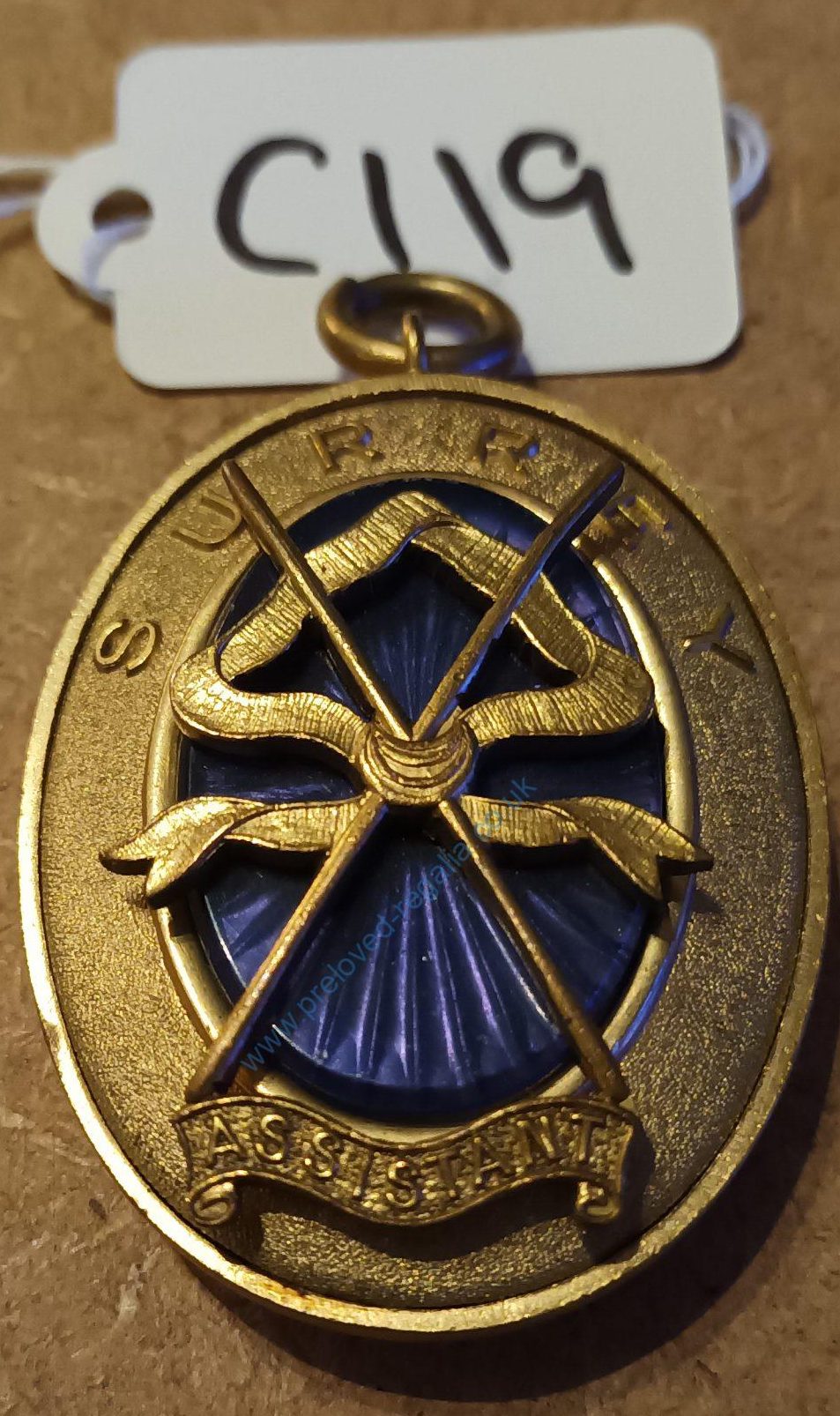 Surrey Provincial Asst Director of Ceremonies (ADC) Collar Jewel ❖❖FREE POSTAGE AND PACKAGING❖❖