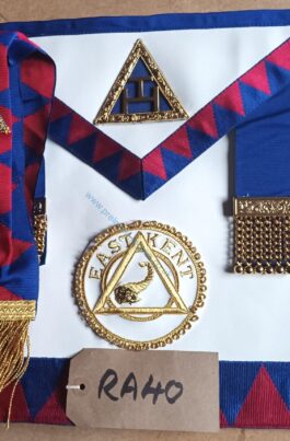 ❤️RA (Royal Arch) East Kent Past Prov Grand Steward Apron with pocket + Sash❣️Mega Deal just £38‼️ ❖❖FREE POSTAGE AND PACKAGING❖❖