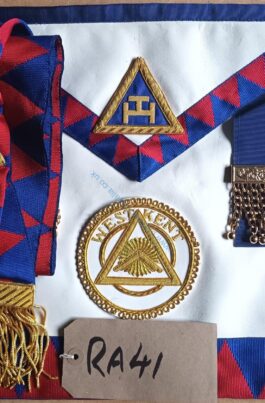 Royal Arch (RA) West Kent Past Prov Grand Principal Sojourner Apron with pocket and Sash!
