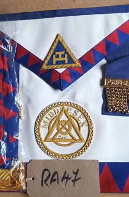 ❤️RA Middlesex Past Prov Grand Asst DC  Apron with pocket & Sash – Bargain Only £45! **FREE POSTAGE AND PACKAGING**