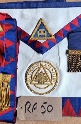RA Buckinghamshire Past Prov Grand Principal Sojourner Apron with pocket & Sash❤️ONLY £35‼️ **FREE POSTAGE AND PACKAGING**