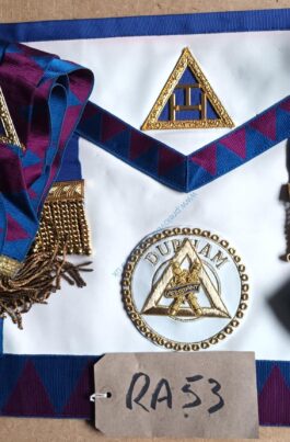 ONLY £48!❤️Royal Arch (RA) Durham – Past Prov. Asst. Grand. Director of Ceremonies – C Apron, Sash, Collarette & Jewel YES Only £48! **FREE POSTAGE AND PACKAGING**