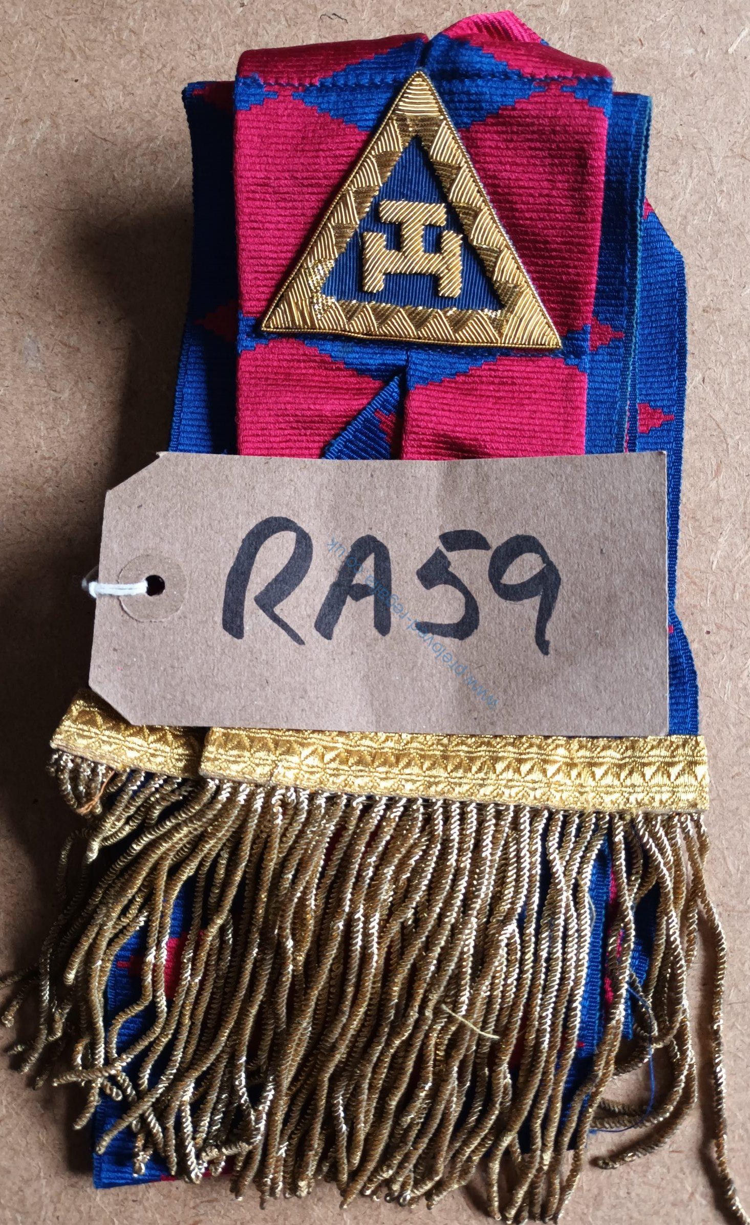 Only £20 ROYAL ARCH (RA) ❤️ GRAND RANK SASH‼️❖❖FREE POSTAGE AND PACKAGING❖❖