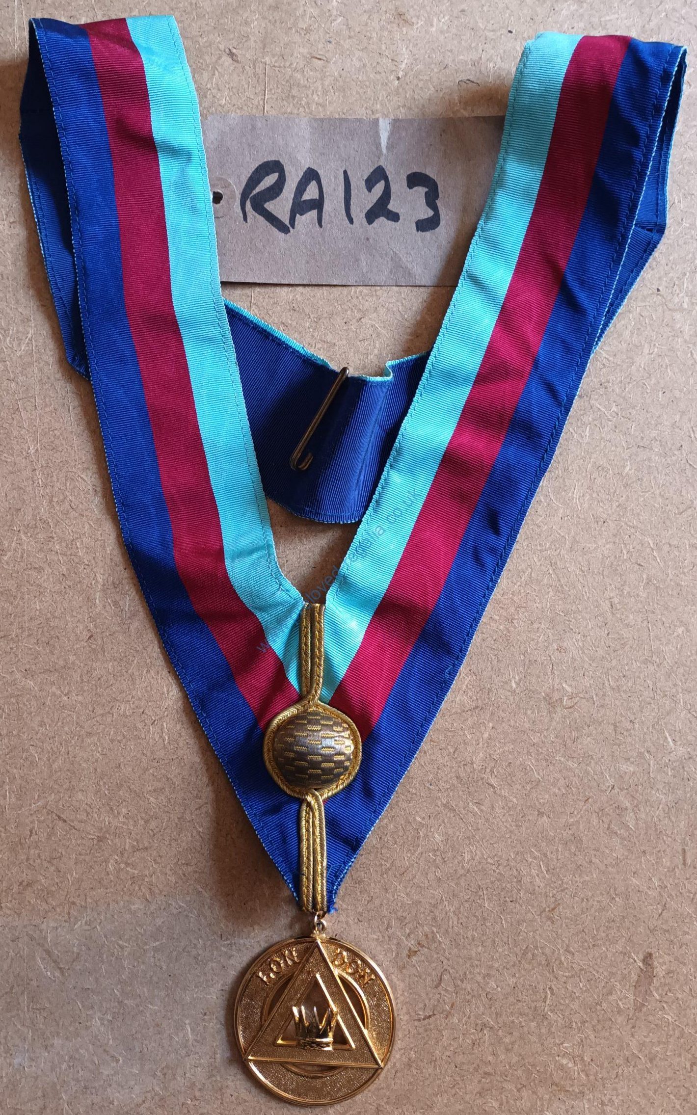 Royal Arch London Grand 1st Principal Collarette with Jewel