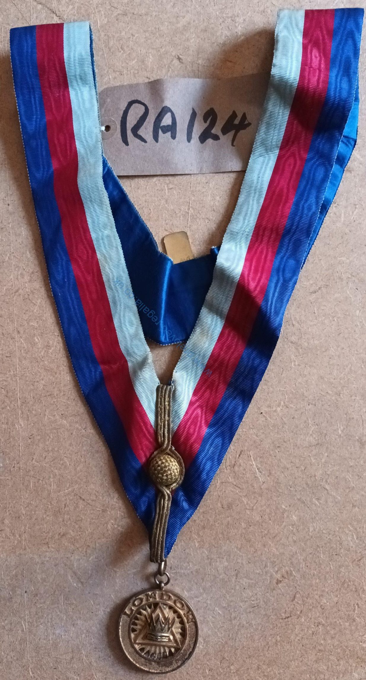 Royal Arch London Grand 1st Principal Collarette with Jewel