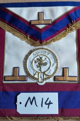 MMM Provincial Grand Rank Surrey Apron ONLY £28‼️❖❖FREE POSTAGE AND PACKAGING❖❖